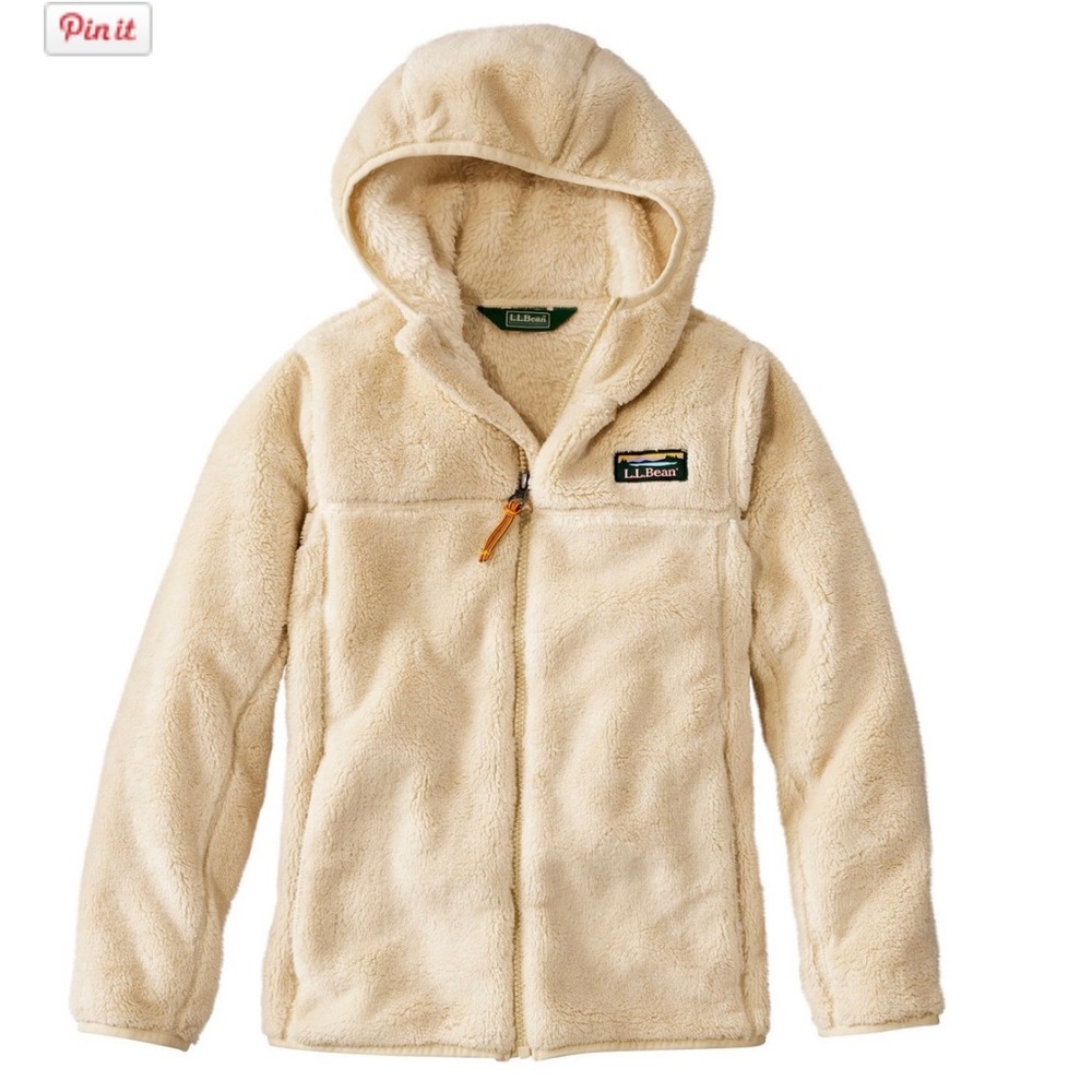 LL Bean Girls Hi-Pile Fleece. Size L 14/16